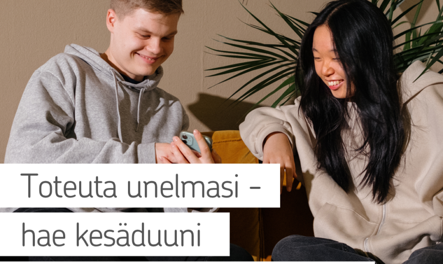 Nuori! Hae meille kesätöihin!