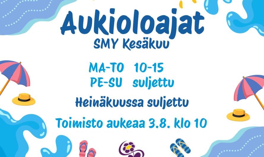 Aukioloajat kesään